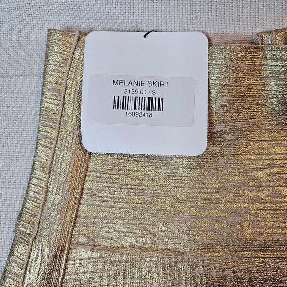 Trezzi Collection - Melaine High Waist Gold Skirt - Size S - Picture 4 of 6